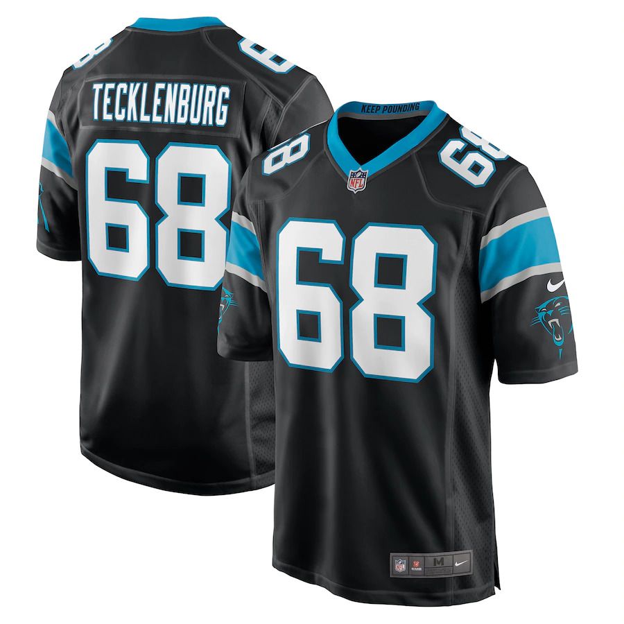 Men Carolina Panthers #68 Sam Tecklenburg Nike Black Player Game NFL Jersey->minnesota vikings->NFL Jersey